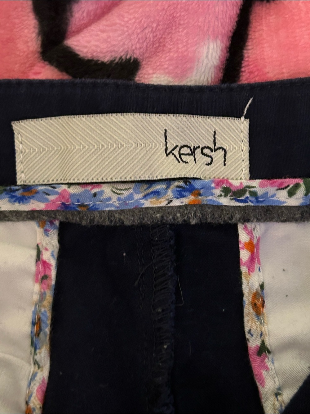 Navy Button Shorts - Picture 2 of 3